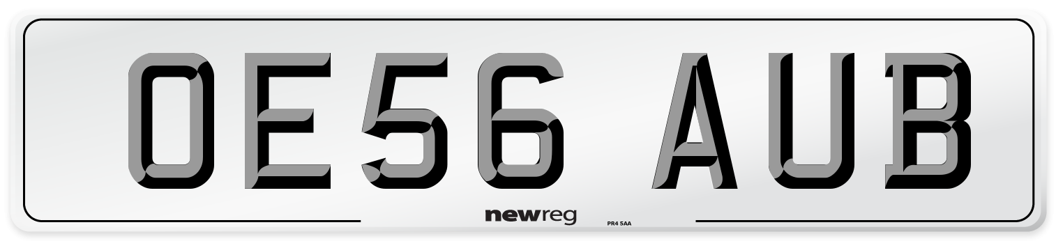 OE56 AUB Number Plate from New Reg